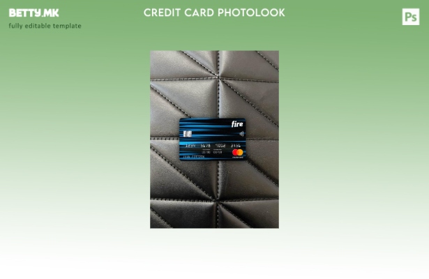 модерен стил Ireland Fire Financial банка мастер карта photolook преден шаблон