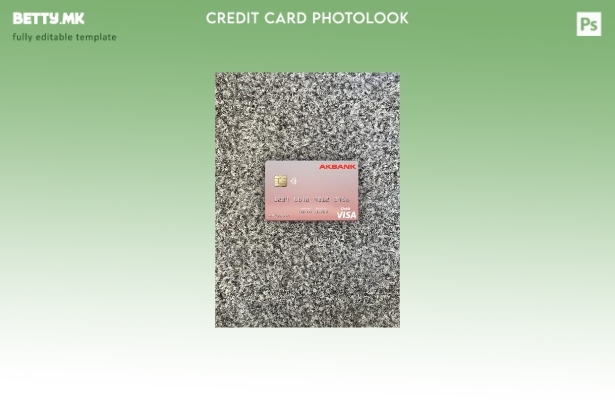 модерен стил Malta Akbank T.A.Ş. Преден шаблон за фото изглед за виза дебитна ка