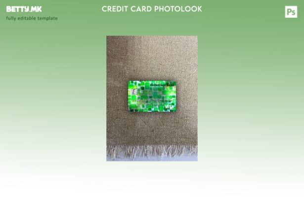 модерен стил USA Heritage bank visa класичен шаблон за фото изглед на картичката