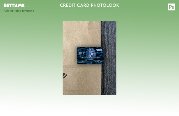 модерен стил USA New York American Express Blue шаблон за изглед на банкарска кр