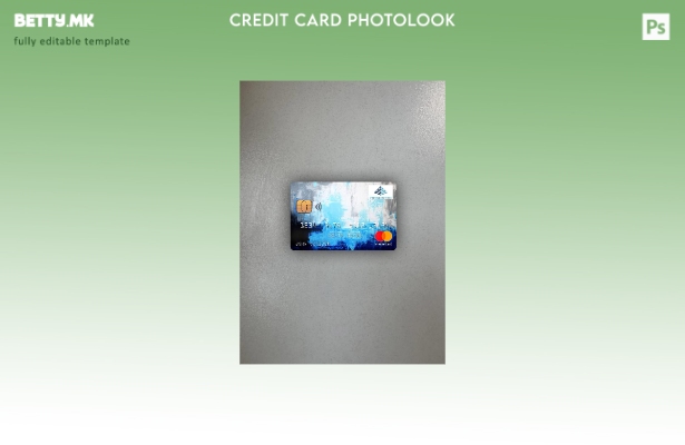 модерен стил USA Springside Mortgage Bank Mastercard photolook преден шаблон