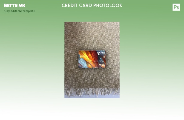 модерен стил, преден шаблон за фотоизглед на виза електронска картичка на Јужна