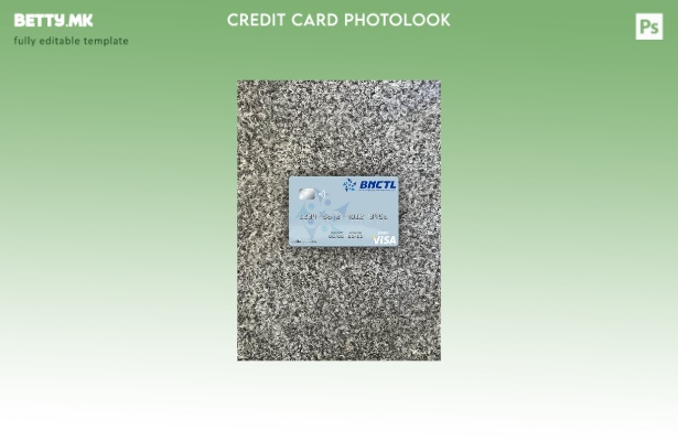 модерен стил, преден шаблон со фото изглед на виза за дебитна картичка на Тимор