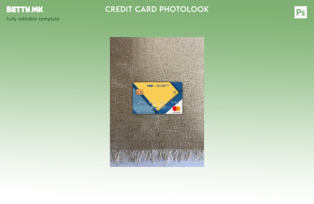 модерен стил, шаблон за преден шаблон за мастер картички со фото изглед на Прват