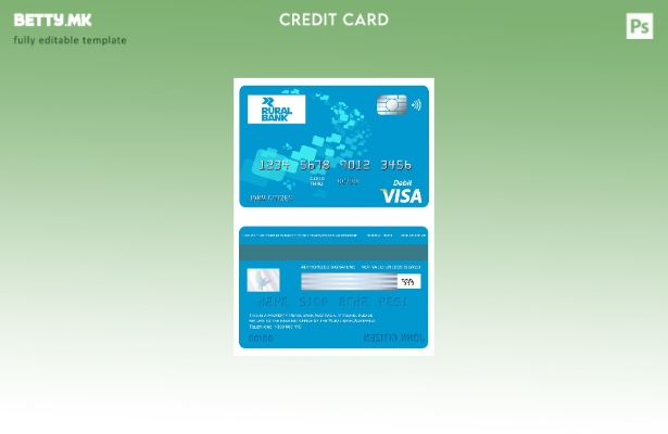 Модерен стил Австралија шаблон за виза за рурална банка