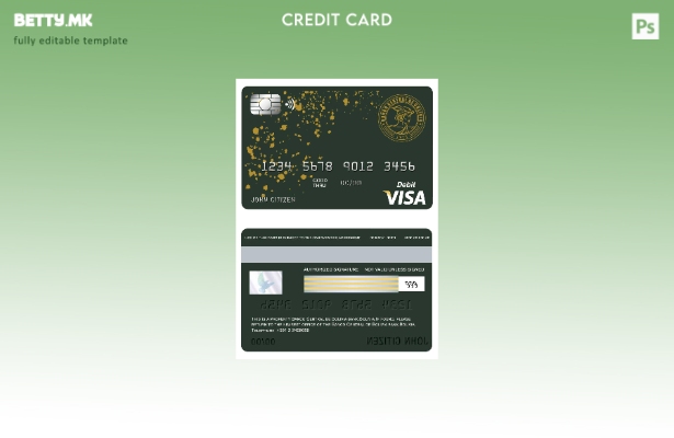 Модерен стил Боливија Банко Централна де Боливија банкарска виза картичка шаблон