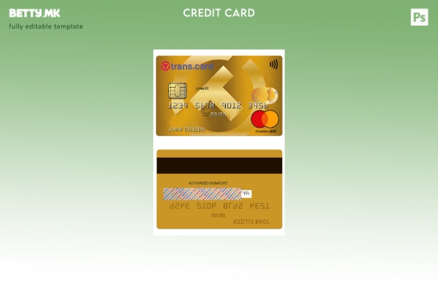 Модерен стил Бугарија Транс картичка меѓународна кредитна MasterCard шаблон