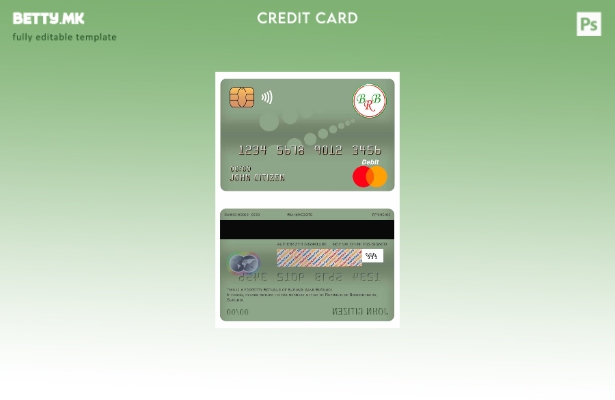 Модерен стил Бурунди Банка на Република Бурунди шаблон мастер дебитна картичка