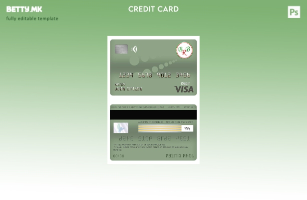 Модерен стил Бурунди банка на Република Бурунди шаблон виза дебитна картичка