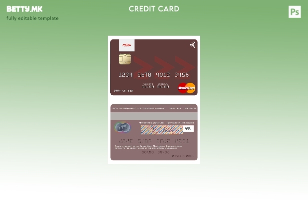 Модерен стил Мозамбик Banco Moza шаблон за мастер картички