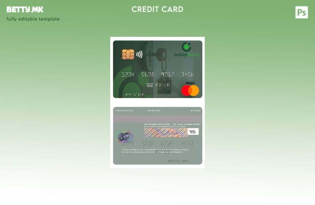 Модерен стил Молдавија MobiasBanca шаблон мастер картички