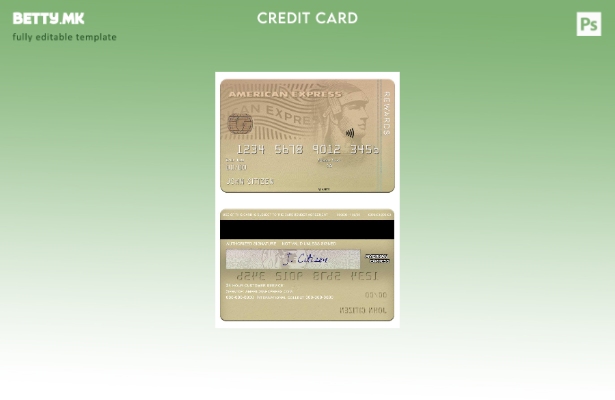 Модерен стил САД Охајо SUTTON банка Amex Членство награди за шаблон кредитна кар