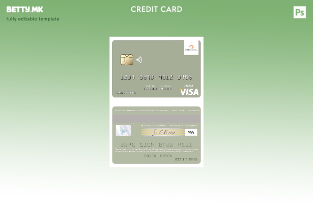 Модерен стил Северна Македонија Статер Банка АД Куманово шаблон виза дебитна кар