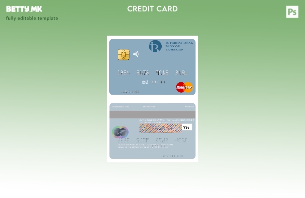Модерен стил Таџикистан IBT мастер картички шаблон