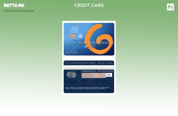 Модерен стил Шаблон за банкарска виза картичка Кабо Верде Реде Винти