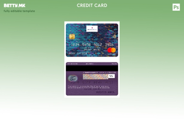 Модерен стил Шаблон за банкарска мастеркард Liechtenstein Neue Bank AG