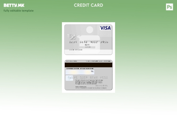 Модерен стил Шаблон за виза за Германија Sparkasse