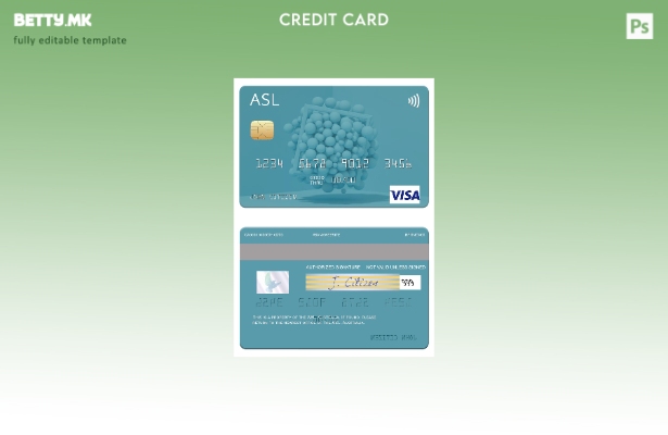 Модерен стил Шаблон за виза за австралиски населби Limited (ASL).