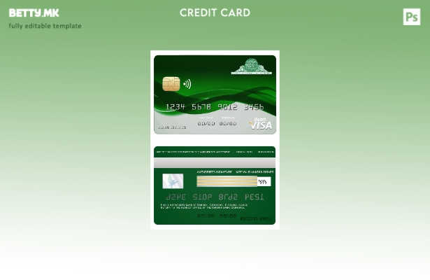 Модерен стил Шаблон за виза за банкарска картичка Коморските Сандук