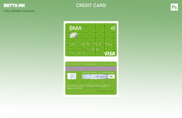 Модерен стил Шаблон за виза картичка Авганистан Банка Мили Авганистан