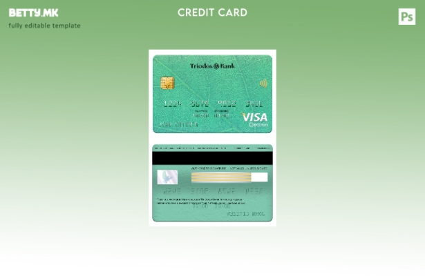 Модерен стил Шаблон за електронска виза за банка на Холандија Триодос