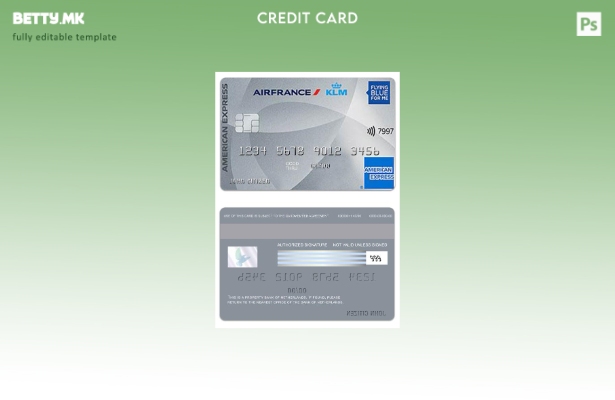 Модерен стил Шаблон за картичка на холандската банка на Холандија American Expre