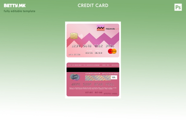 Модерен стил Шаблон за мастер картички на банката Брегот на Слоновата Коска Atti