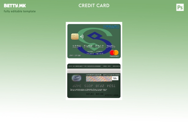 Модерен стил Шаблон за мастеркарти за банка во Кина Миншенг