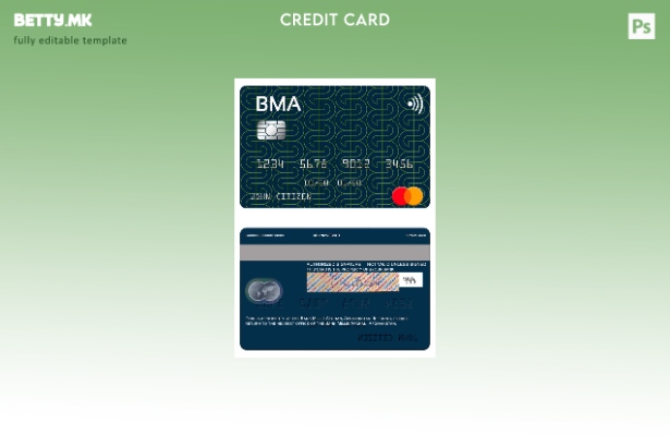 Модерен стил Шаблон за мастер картички Авганистан Банка Мили Авганистан