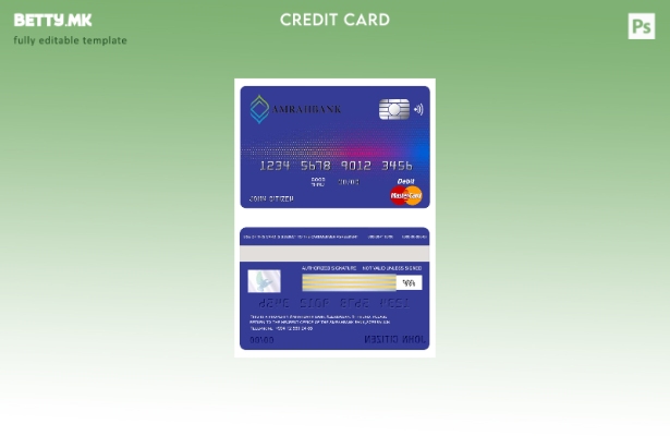 Модерен стил на Азербејџан Amrahbank мастер картички шаблон