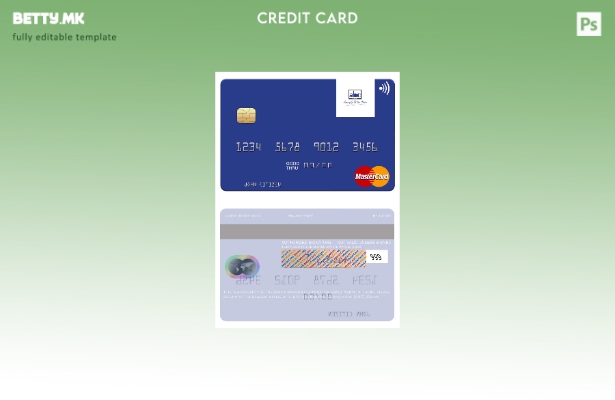 Модерен стил на Африканската банкарска корпорација (ABC) Шаблон за мастер картич