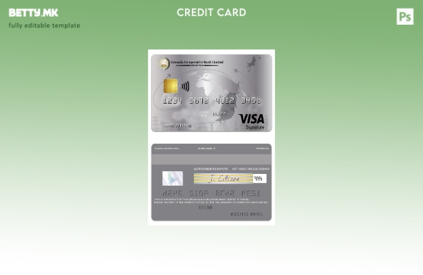 Модерен стил на Гренада Кооперативна банка со ограничена виза за деловен кредите