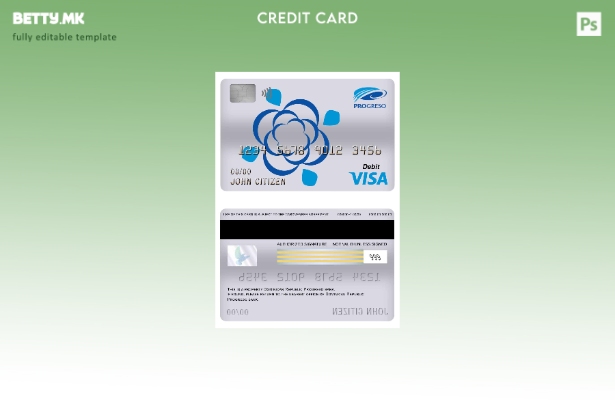 Модерен стил на Доминиканската Република Прогресо банка виза дебитна картичка ша