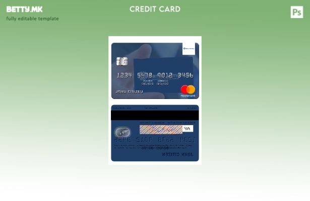 Модерен стил на Доминиканската Република Banco Vimecan шаблон за мастер картички