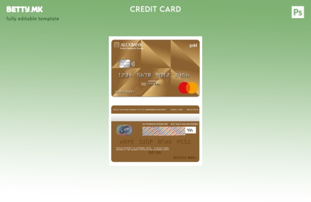 Модерен стил на Египет Алексбанк златен шаблон за мастер картички