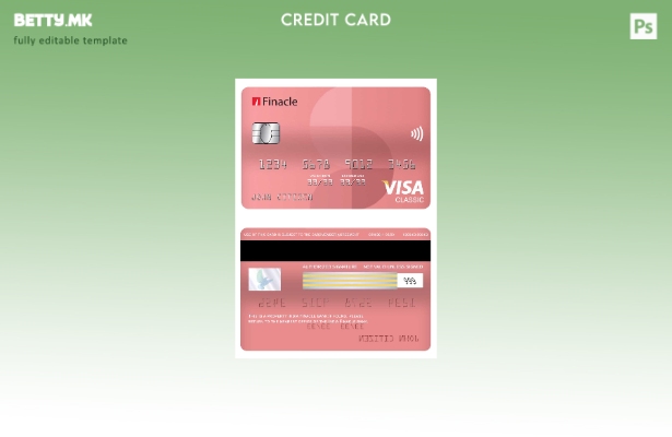Модерен стил на Индија Finacle банка виза класичен шаблон картичка