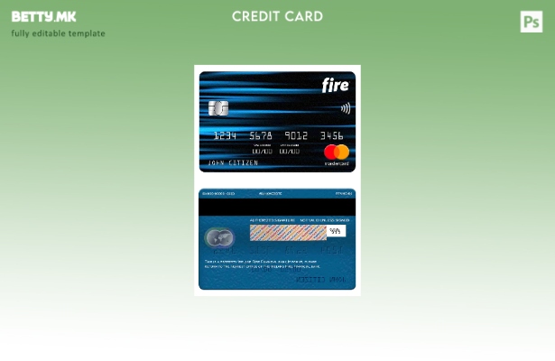 Модерен стил на Ирска Оган Финансиски банкарски мастер картички шаблон