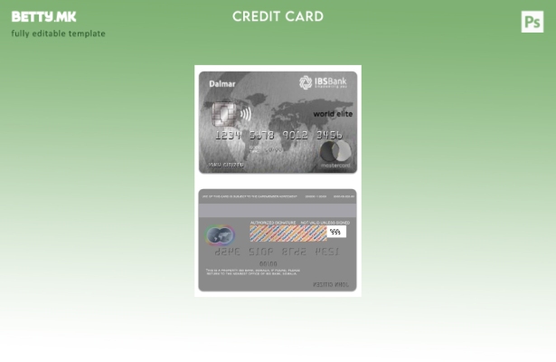 Модерен стил на Сомалија IBS Bank Dalmar шаблон за светска елита мастеркард
