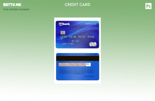 Модерен стил на шаблон за картички Mastercard на американската банка на САД