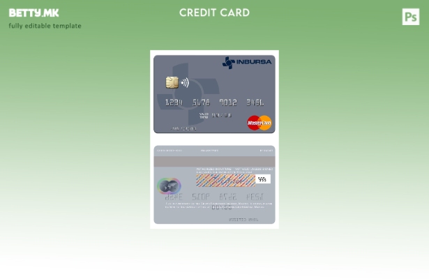 Модерен стил на шаблон за мастер картички Мексико Групо Финансиеро Инбурса