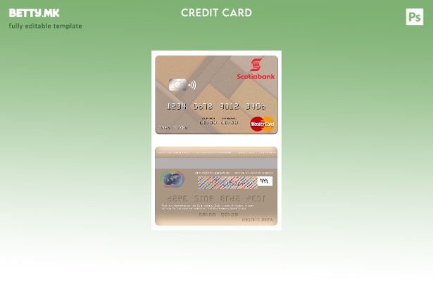 Модерен стил на шаблон за мастер картички на Света Луција Шкотска банка