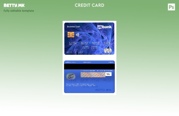 Модерен стил на шаблон за мастер картички на американската банка на САД