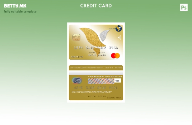 Модерен стил на шаблон за мастер картички на банката Камбоџа Acleda