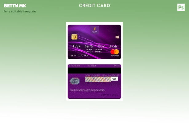 Модерен стил на шаблон за мастер картички на Nigeria Polaris Bank