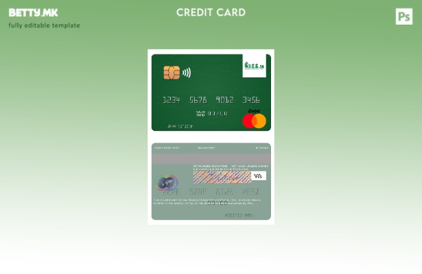 Модерен стил на шаблон за мастер картички Mali Banque Commerciale du Sahel