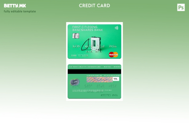 Модерен стил на USA First Citizens BancShares Bank за мастер картички