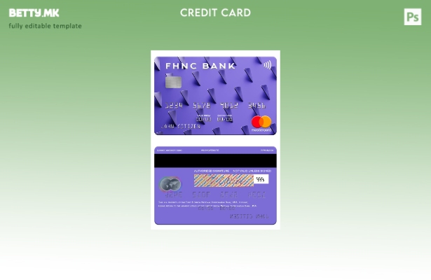 Модерен стил на USA First Horizon National Corporation Bank шаблон за мастер кар