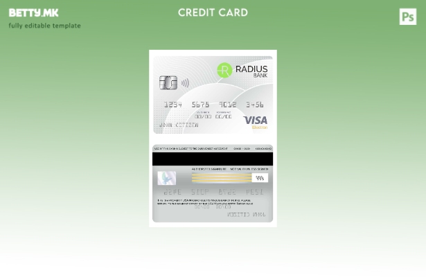 Модерен стил шаблон за електронска виза за радиус на САД во САД