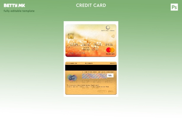 Модерен стил шаблон за мастер картички на Јужноафриканската Империјална банка