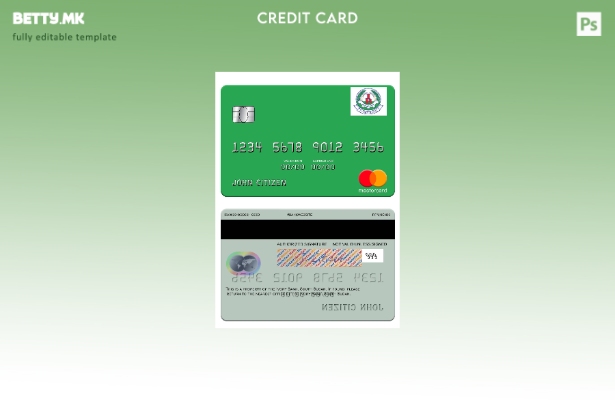 Модерен стил шаблон за мастер картички на Банката на Слоновата Коска на Јужен Су